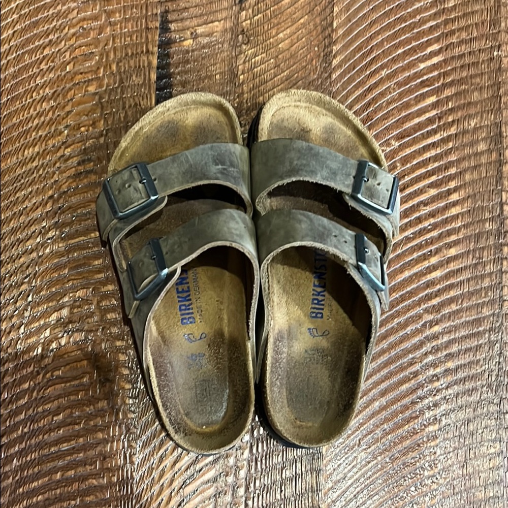 Birkenstock Dark Brown Double-Strap Sandals